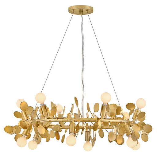 Lolli LED Chandelier Distressed Brass