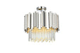 Elegant Lighting - 3400F16C - Four Light Flush Mount - Willow - Chrome