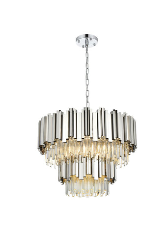 Willow Eight Light Chandelier Chrome