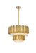 Elegant Lighting - 3400G24SG - Eight Light Chandelier - Willow - Satin Gold