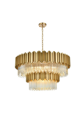 Willow 16 Light Chandelier Satin Gold