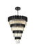 Elegant Lighting - 3400GR40BK - 27 Light Chandelier - Willow - Black