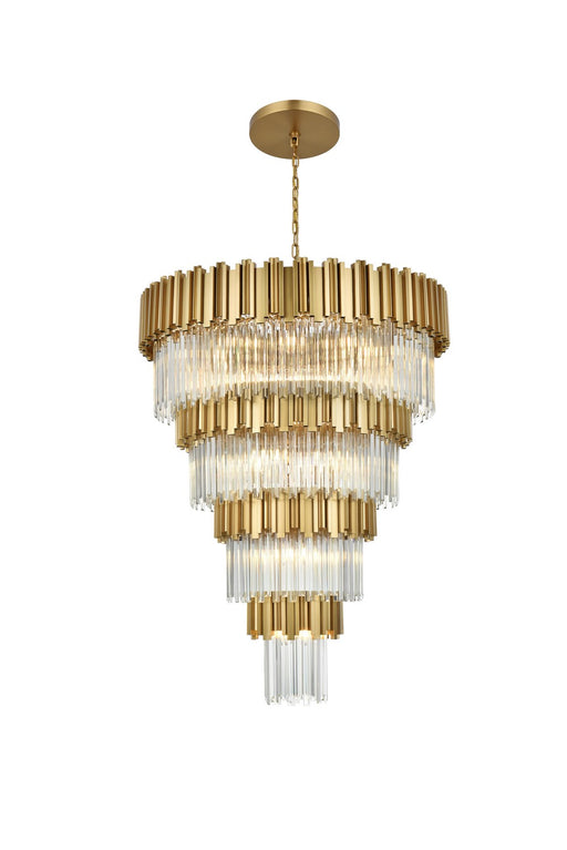 Elegant Lighting - 3400GR40SG - 27 Light Chandelier - Willow - Satin Gold