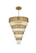 Elegant Lighting - 3400GR40SG - 27 Light Chandelier - Willow - Satin Gold