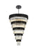 Elegant Lighting - 3400GR48BK - 39 Light Chandelier - Willow - Black