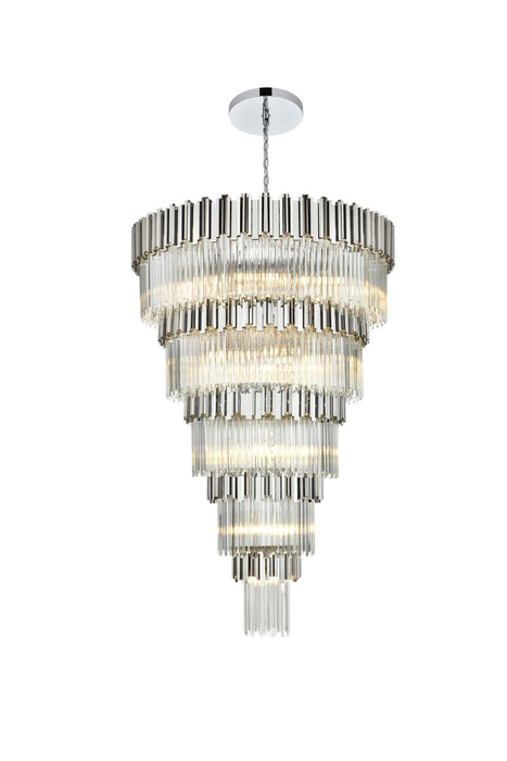 Elegant Lighting - 3400GR48C - 39 Light Chandelier - Willow - Chrome