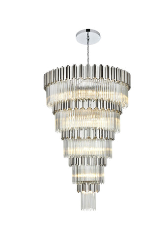 Willow 39 Light Chandelier Chrome