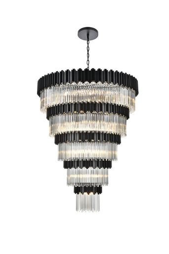 Willow 43 Light Chandelier Black