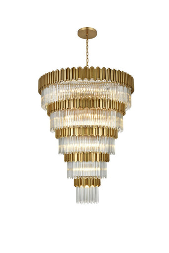Willow 43 Light Chandelier Satin Gold