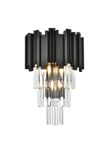 Willow Three Light Wall Sconce Black