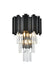 Elegant Lighting - 3400W12BK - Three Light Wall Sconce - Willow - Black
