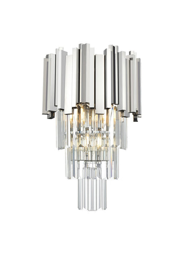 Willow Three Light Wall Sconce Chrome
