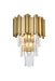 Elegant Lighting - 3400W12SG - Three Light Wall Sconce - Willow - Satin Gold