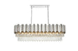 Elegant Lighting - 3401G47C - 12 Light Chandelier - Willow - Chrome
