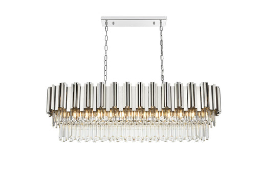 Elegant Lighting - 3401G47C - 12 Light Chandelier - Willow - Chrome