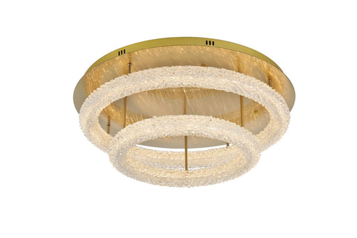 Elegant Lighting - 3800F30L2SG - LED Flush Mount - Bowen - Satin Gold