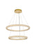 Elegant Lighting - 3800G36SG - LED Chandelier - Bowen - Satin Gold
