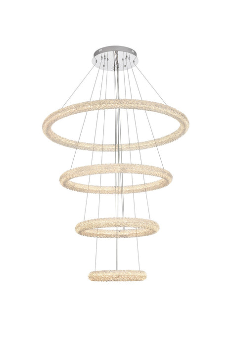 Elegant Lighting - 3800G41C - LED Chandelier - Bowen - Chrome