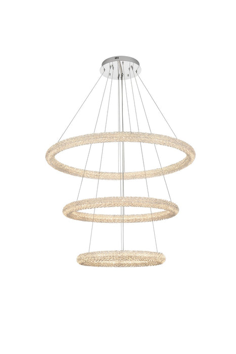 Elegant Lighting - 3800G41LC - LED Chandelier - Bowen - Chrome