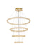 Elegant Lighting - 3800G41SG - LED Chandelier - Bowen - Satin Gold