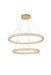 Elegant Lighting - 3800G42SG - LED Chandelier - Bowen - Satin Gold