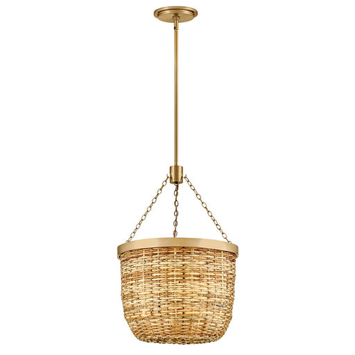 Sanibel LED Pendant Lacquered Brass