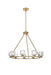 Elegant Lighting - 5100D32SG - Nine Light Chandelier - Cadence - Satin Gold
