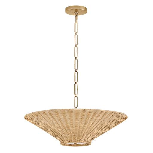 Delia LED Chandelier Heritage Brass