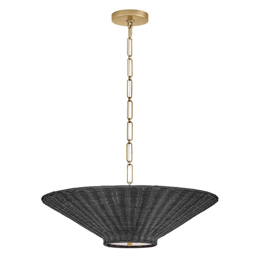 Delia LED Chandelier Lacquered Brass
