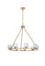 Elegant Lighting - 5100D36SG - Nine Light Chandelier - Cadence - Satin Gold