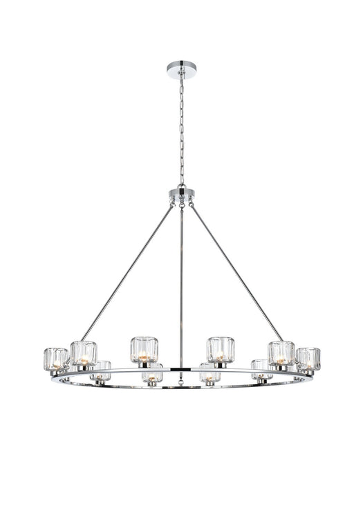 Elegant Lighting - 5100D48C - 12 Light Chandelier - Cadence - Chrome