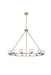 Elegant Lighting - 5100D48SG - 12 Light Chandelier - Cadence - Satin Gold