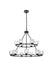 Elegant Lighting - 5100L236BK - 15 Light Chandelier - Cadence - Black