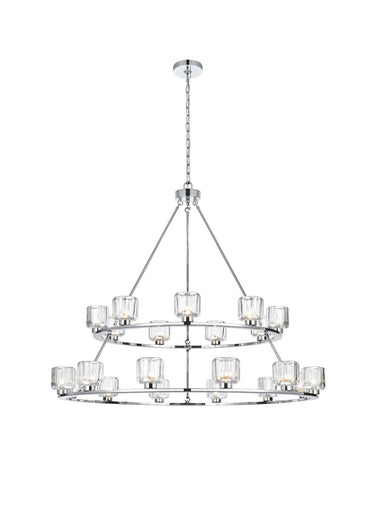 Cadence 21 Light Chandelier Chrome