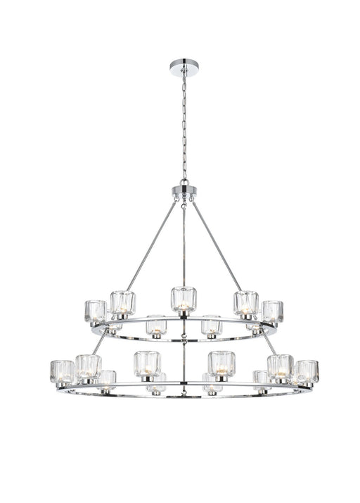 Elegant Lighting - 5100L248C - 21 Light Chandelier - Cadence - Chrome
