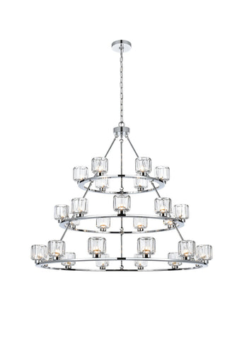 Cadence 27 Light Chandelier Chrome