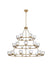 Elegant Lighting - 5100L348SG - 27 Light Chandelier - Cadence - Satin Gold