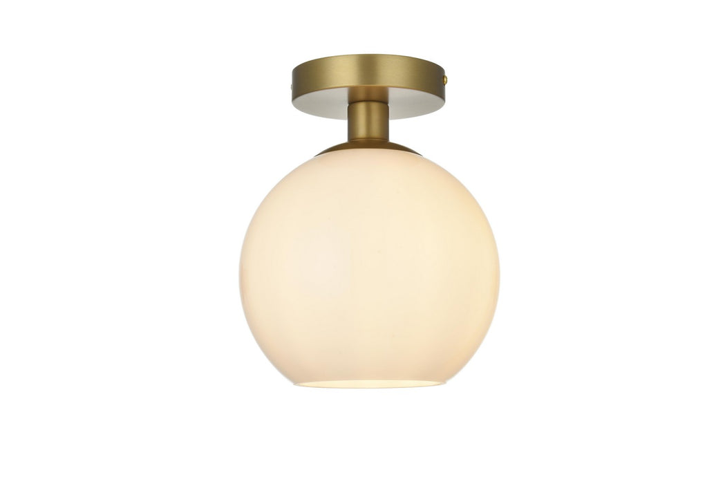 Elegant Lighting - LD2205SG - One Light Flush Mount - Baxter - Satin Gold