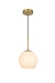 Elegant Lighting - LD2207SG - One Light Pendant - Baxter - Satin Gold