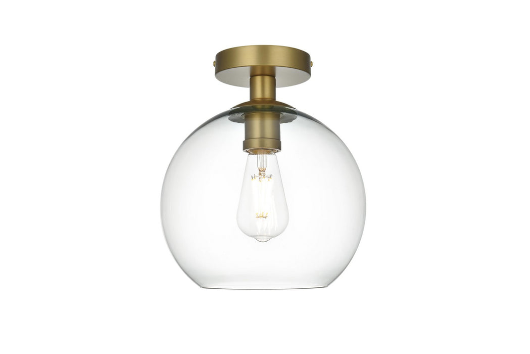 Elegant Lighting - LD2210SG - One Light Flush Mount - Baxter - Satin Gold