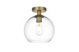 Elegant Lighting - LD2210SG - One Light Flush Mount - Baxter - Satin Gold