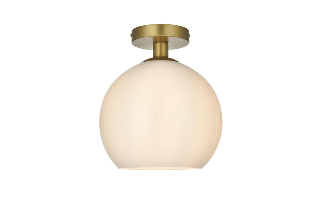 Elegant Lighting - LD2211SG - One Light Flush Mount - Baxter - Satin Gold