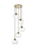 Elegant Lighting - LD2226SG - Five Light Pendant - Baxter - Satin Gold