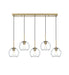 Elegant Lighting - LD2228SG - Five Light Pendant - Baxter - Satin Gold