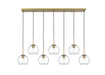 Elegant Lighting - LD2230SG - Seven Light Pendant - Baxter - Satin Gold