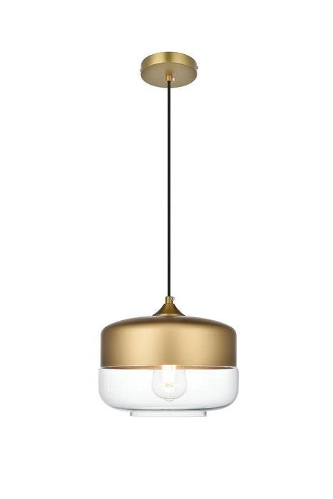 Elegant Lighting - LD2243SG - One Light Pendant - Ashwell - Satin Gold