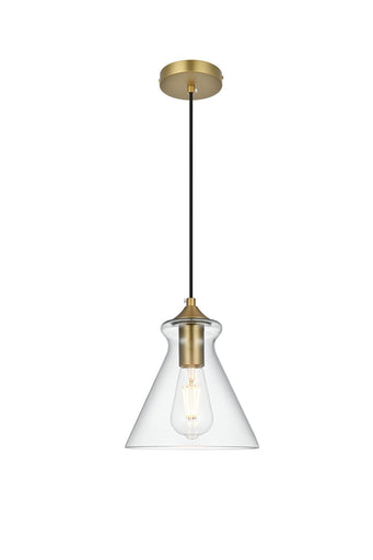 Destry One Light Pendant Satin Gold