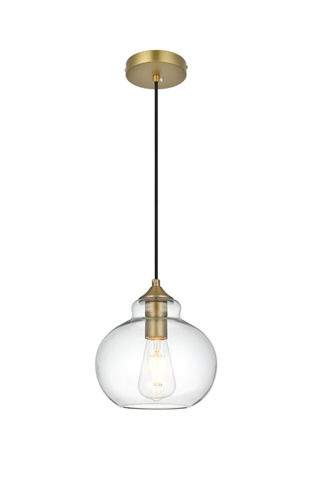 Elegant Lighting - LD2245SG - One Light Pendant - Destry - Satin Gold