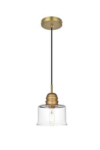 Kenna One Light Pendant Satin Gold