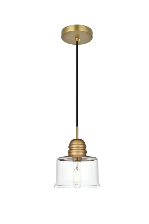 Elegant Lighting - LD2253SG - One Light Pendant - Kenna - Satin Gold
